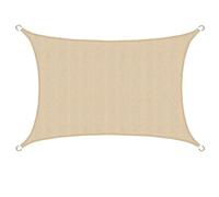 AMANKA Tenda da Sole UV - 3x2 m HDPE Rettangolare Telo di Protezione Solare Balcone Giardino Beige