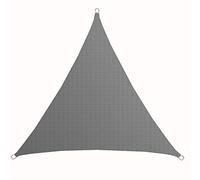 AMANKA Tenda da Sole UV - 3x3x3 Triangolo HDPE - Telo di Protezione Solare Balcone Giardino Grigio