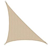 AMANKA Tenda da Sole UV - 4,2x4,2x6 Triangolo Rettangolo HDPE - Telo di Protezione Solare Beige