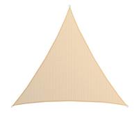 AMANKA Tenda da Sole UV - 7x7x7 m Triangolo HDPE - Telo di Protezione Solare Balcone Giardino Beige