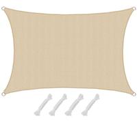 AMANKA Vela Ombreggiante 1x2 - Permeabile - 90% Protezione UV - Vele Parasole da Esterno - Tela Ombreggiante da Giardino Parasole Vela Giardino Telo Pergole Telo per Tende da Esterno Tenda Ombra Mare