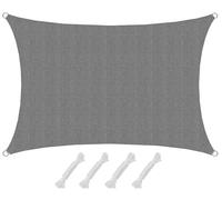 AMANKA Vela Ombreggiante 1x2 - Permeabile - 90% Protezione UV - Vele Parasole da Esterno - Tela Ombreggiante da Giardino Parasole Vela Giardino Telo Pergole Telo per Tende da Esterno Tenda Ombra Mare