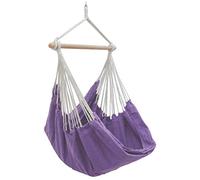 AMANKA XXL Sedia Sospesa di Cotone 185x130cm Sedile Sospeso Gira 360° Viola