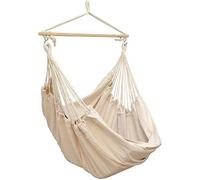 AMANKA XXL Sedia Sospesa di Tela 185x130cm Sedile Sospeso Gira 360° Beige