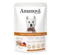 Amanova Dog Puppy Umido Grain Free 100 gr Pollo fresco - confezione da 12 pezzi - Cibo umido per cani - 1° ORDINE? scegli lo sconto BZR5 / BZR20 + 200 punti fedeltà
