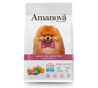 Amanova Mini Sensitive Deluxe Salmone Grain Free 2 kg - Croccantini per cani - 1° ORDINE? scegli lo sconto BZR5 / BZR20 + 200 punti fedeltà