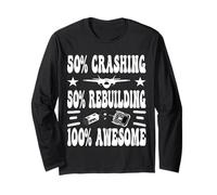 Amante degli aerei RC 50 crash 50 ricostruzione 100 Maglia a Manica