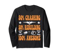 Amante degli aerei RC 50 crash 50 ricostruzione 100 Maglia a Manica