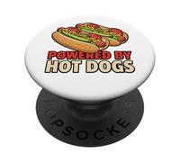 Amante degli hot dog di Chicago - Alimentato da hot dog PopSockets PopGrip Adesivo