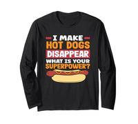 Amante degli hot dog, faccio sparire gli hot dog Superpower Maglia a Manica