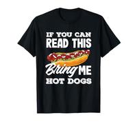 Amante degli hot dog se puoi leggere questo portami hot dog Maglietta