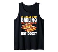 Amante degli hot dog se ti chiamo caro hot dog Canotta