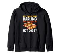 Amante degli hot dog se ti chiamo caro hot dog Felpa con Cappuccio