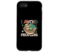 Amante dei bradipi pigri animali introversi Divertente Evito il popolo Custodia per iPhone SE (2020) / 7/8