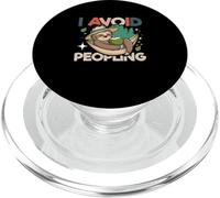 Amante dei bradipi pigri animali introversi Divertente Evito il popolo PopSockets PopGrip per MagSafe