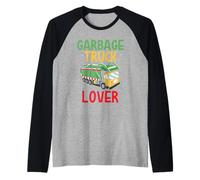Amante dei Camion della Spazzatura Uomo Rifiuti Bambini Maglia con Maniche Raglan