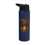 Amante dei cani American Pitbull Terrier Stainless Steel Insulated Water Bottle