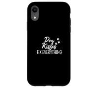 Amante dei cani Carino Cucciolo Proprietario Cane Baci Fissare Tutto Custodia per iPhone XR
