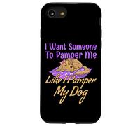 Amante dei cani che dice Coccolami come io coccolo il mio Custodia per iPhone SE (2020) / 7/8