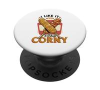 Amante dei cani di mais Mi piace quando sei banale PopSockets PopGrip Adesivo