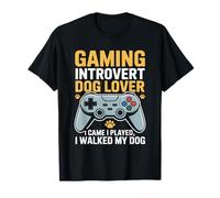 Amante dei Cani introverso di Gioco I Came I Played I Walked My Dog Maglietta