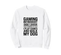 Amante dei Cani introverso Gioco Gioco e cammino Il Mio Cane Felpa