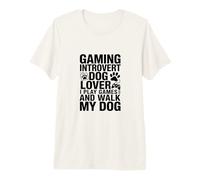 Amante dei Cani introverso Gioco Gioco e cammino Il Mio Cane Maglietta Premium