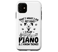 Amante dei cani Pianista Amante del pianoforte Custodia per iPhone 11
