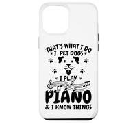 Amante dei cani Pianista Amante del pianoforte Custodia per iPhone 12 Pro Max