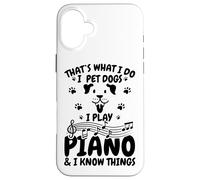 Amante dei cani Pianista Amante del pianoforte Custodia per iPhone 16 Plus