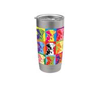 Amante dei cani pop art Labrador Retriever Bicchiere termico in acciaio inox doppia parete