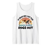 Amante dei Cani - Sono Stato io a Far Uscire i Cani - Dog Mom Dad Kids Canotta