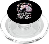 Amante dei Cavalli Equitazione Acquarello Floreale Arte Tacchi Giù PopSockets PopGrip per MagSafe