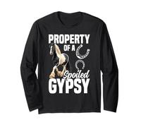 Amante dei Cavalli Equitazione Dont Care Horse Gypsy Vanner Maglia a Manica