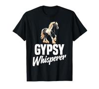 Amante dei Cavalli Equitazione Equestre Sì, Parlo Cavallo Gypsy Vanner Maglietta