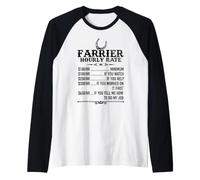 Amante dei Cavalli I Maniscalco a tariffa oraria Maglia con Maniche Raglan