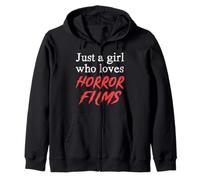 Amante dei Film Horror Solo Una Ragazza Che AMA i Film Horror Felpa con Cappuccio