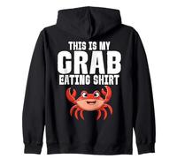 Amante dei Frutti di Mare dell'aragosta Che Mangia granchi Questo è Il Mio Granchio Che Mangia Felpa con Cappuccio