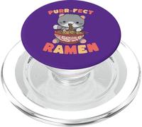 Amante dei gatti Purr-fect Ramen Carino Kawaii Art PopSockets PopGrip per MagSafe