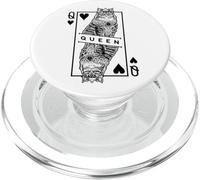 Amante dei gatti siberiani, regina di cuori, divertente pop art PopSockets PopGrip per MagSafe