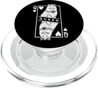Amante dei gatti siberiani, regina di cuori, divertente pop art PopSockets PopGrip per MagSafe
