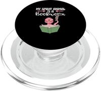 Amante dei libri Bibliotecario di lettura Il mio animale spirituale è un topo di biblioteca PopSockets PopGrip per MagSafe