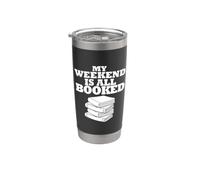 Amante dei libri Il mio weekend è tutto prenotato Bicchiere termico in acciaio inox doppia parete