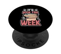 Amante dei libri Leggere Bookworm Divertente È la settimana della fiera del libro PopSockets PopGrip Adesivo