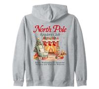 Amante dei Libri Natalizi del North Pole Readers Club Cozy Fireplace Felpa con Cappuccio