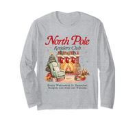 Amante dei Libri Natalizi del North Pole Readers Club Cozy Fireplace Maglia a Manica