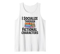 Amante dei Libri Socializza Attraverso Personaggi immaginari introversi Canotta