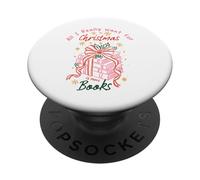 Amante dei libri Tutto quello che voglio davvero per Natale è più libri PopSockets PopGrip Adesivo