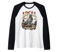 Amante dei Piccioni: Cultura Urbana e Orgoglio Locale Maglia con Maniche Raglan