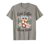 Amante del caffè ghiacciato Cold Coffee Warm Heart Mamma Maglietta